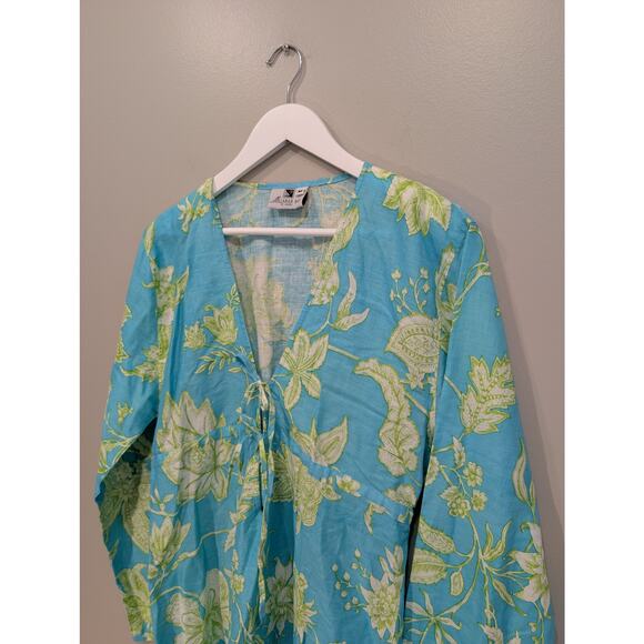 Malabar Bay Coverup Swim Beach Pool Lounge Vacation Travel Bright Bold - Size M - Picture 2 of 6